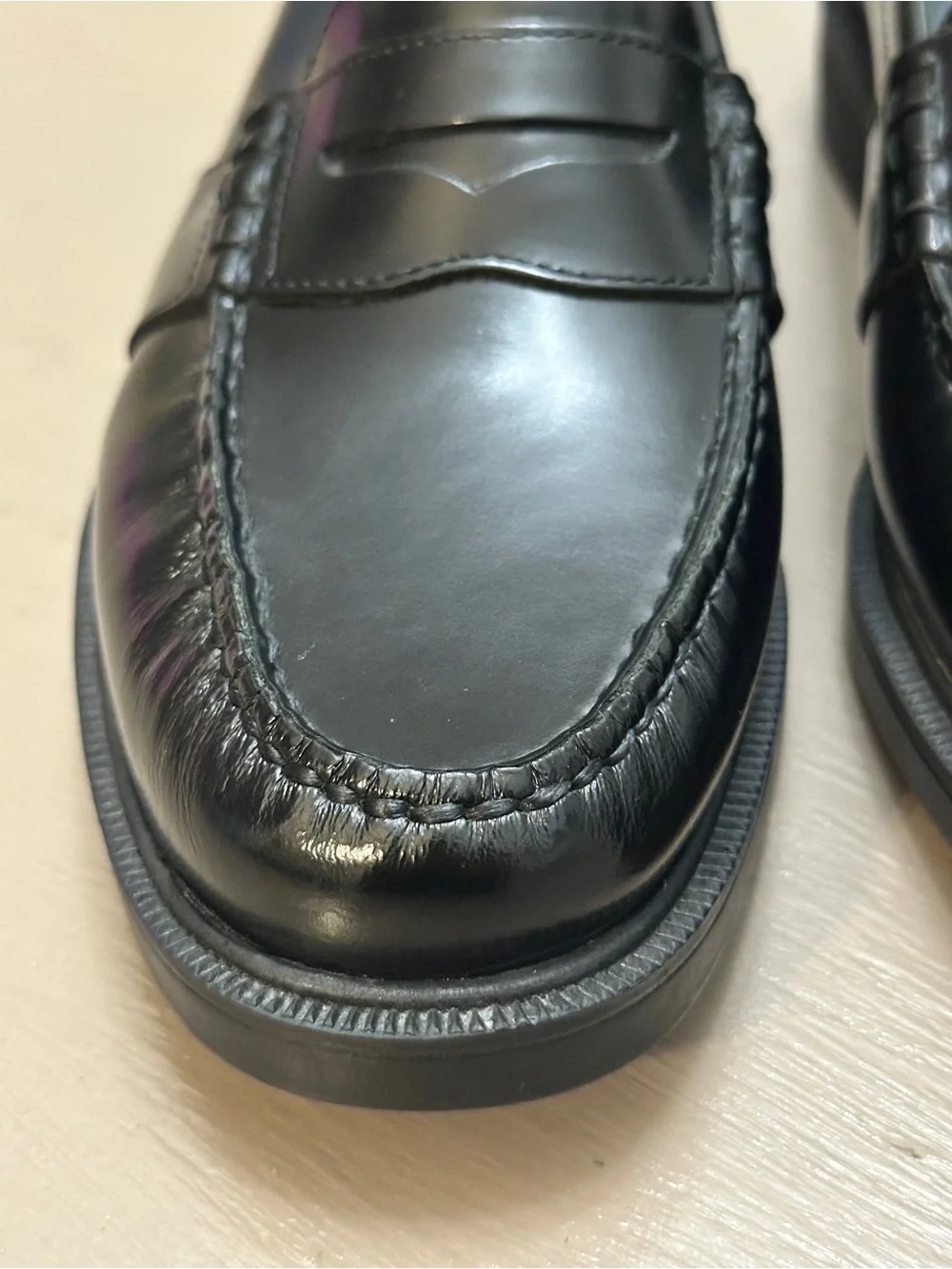 Nunn Bush Lincoln Leather Penny Loafers Black Shoes Mens Size 8M 85538